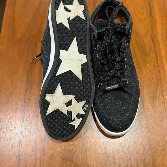 Jimmy Choo Miami Sneaker black sparkle sneaker - Picture 2 of 6